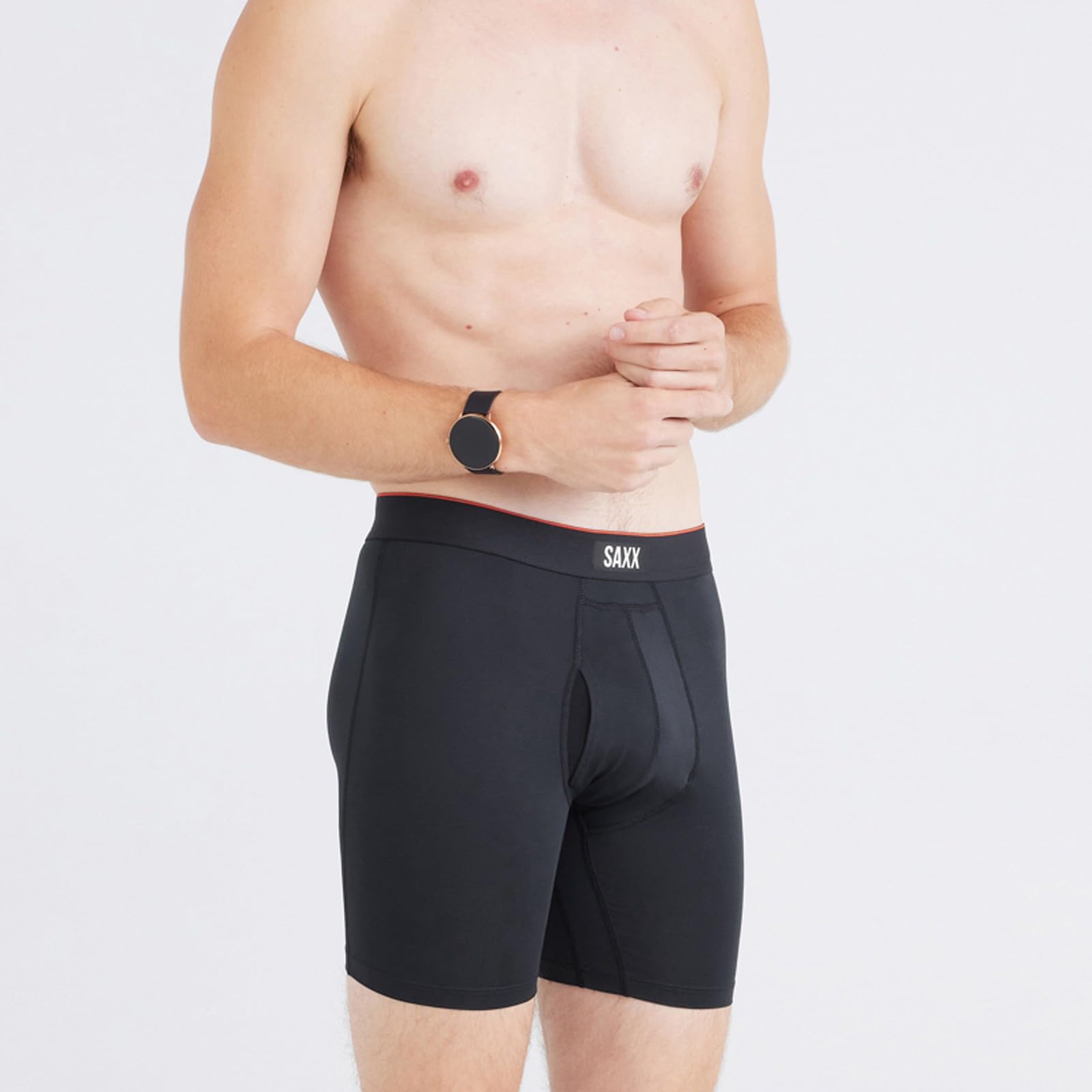 SAXX Underwear Co. Men's Multi-Sport Mesh Boxer Brief Fly 2 Pack