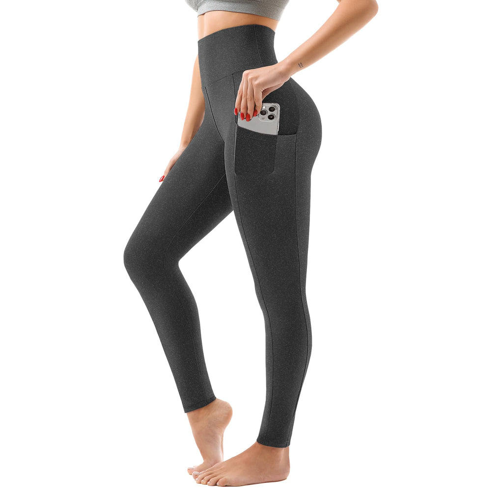 SINOPHANT High Waisted Leggings with Pockets Women, Full Length Capri Buttery Soft Stretchy Yoga Pants