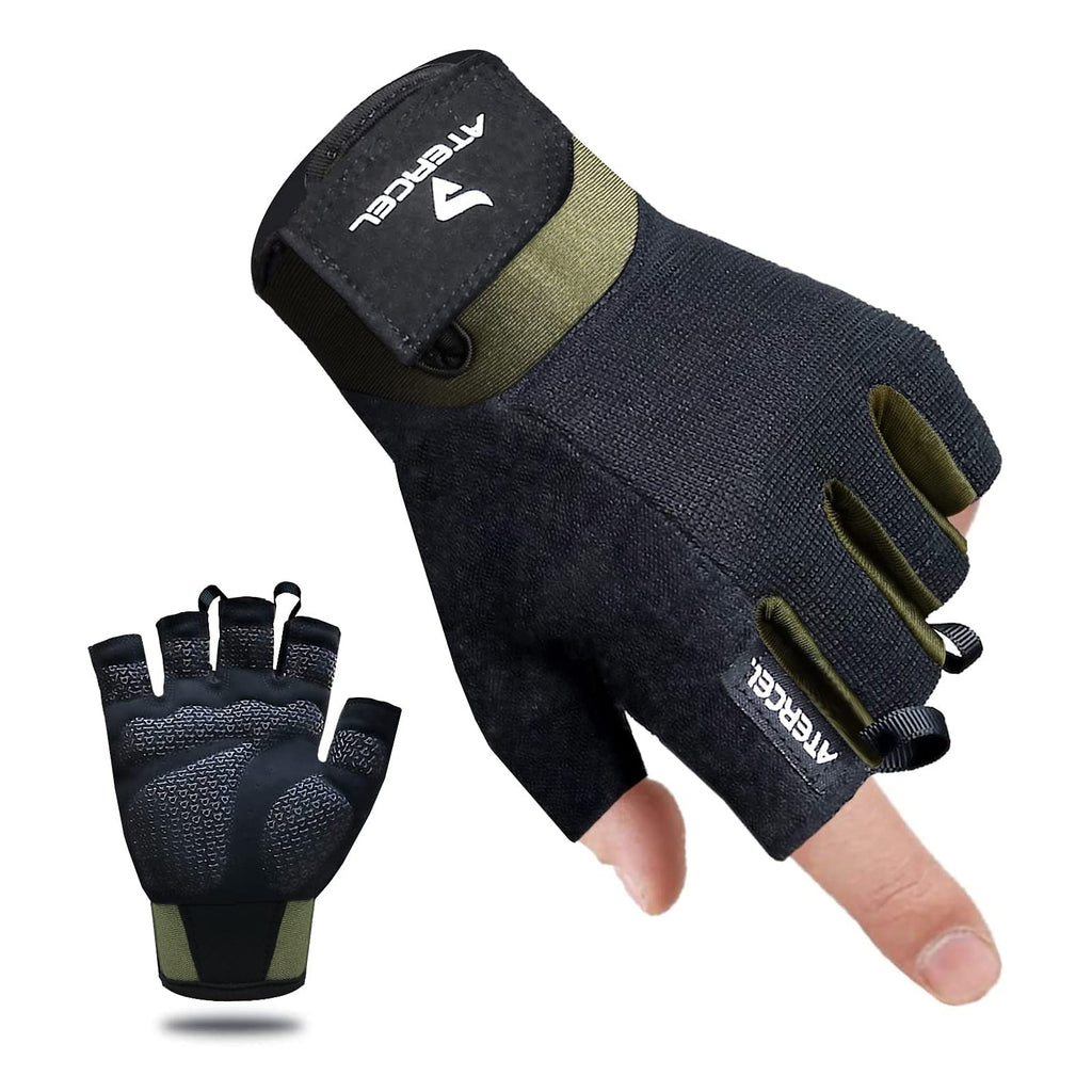 ATERCEL Workout Gloves for Men and Women, Exercise Gloves for Weight Lifting, Cycling, Gym, Training, Breathable and Snug fit
