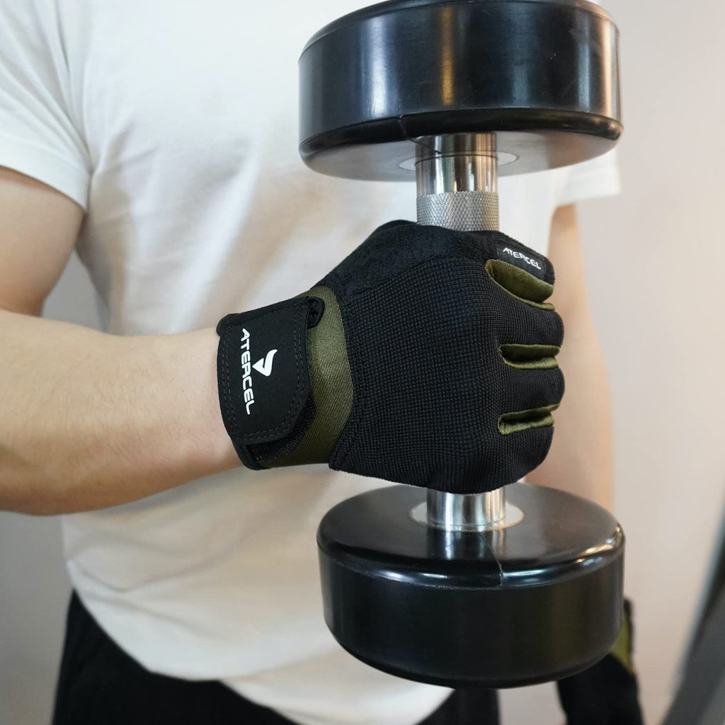 ATERCEL Workout Gloves for Men and Women, Exercise Gloves for Weight Lifting, Cycling, Gym, Training, Breathable and Snug fit