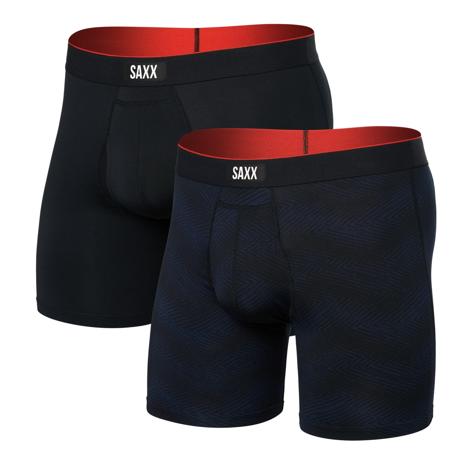 SAXX Underwear Co. Men's Multi-Sport Mesh Boxer Brief Fly 2 Pack