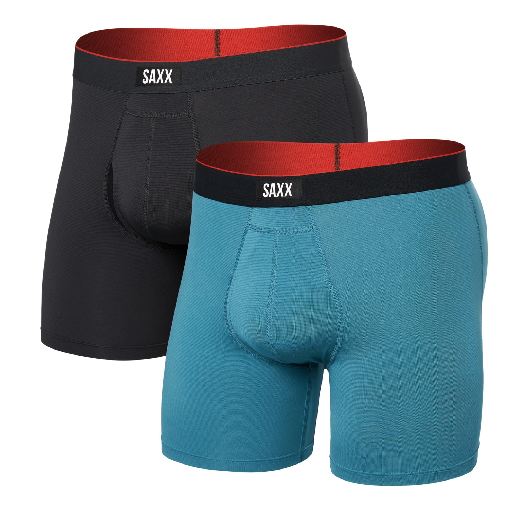 SAXX Underwear Co. Men's Multi-Sport Mesh Boxer Brief Fly 2 Pack