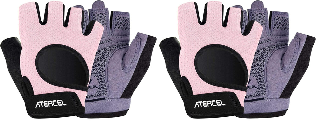 ATERCEL Weight Lifting Gloves Full Palm Protection, Workout Gloves for Gym, Cycling, Exercise, Breathable, Super Lightweight for Mens and Women