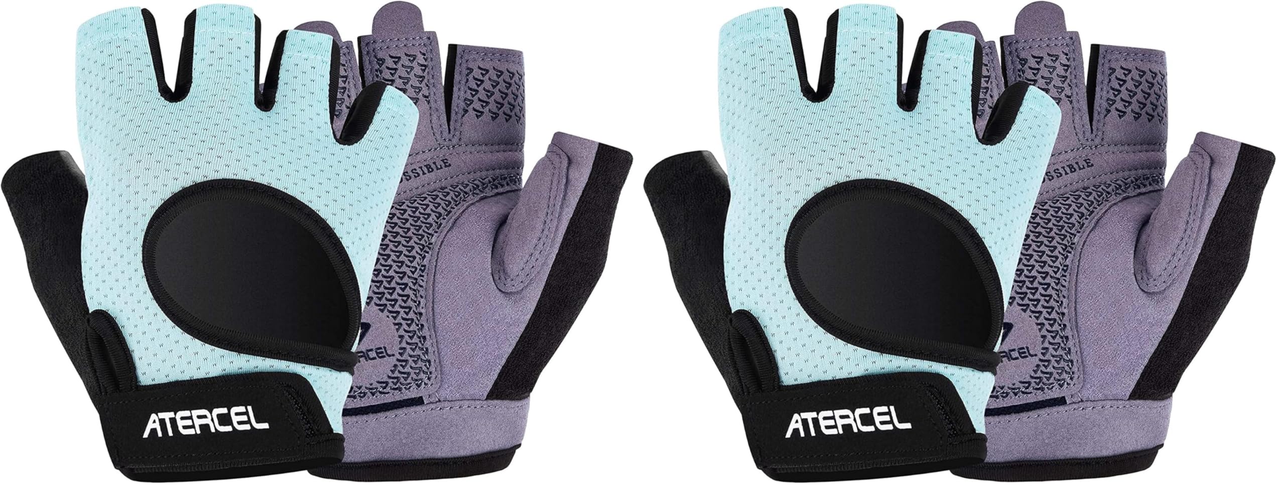 ATERCEL Weight Lifting Gloves Full Palm Protection, Workout Gloves for Gym, Cycling, Exercise, Breathable, Super Lightweight for Mens and Women
