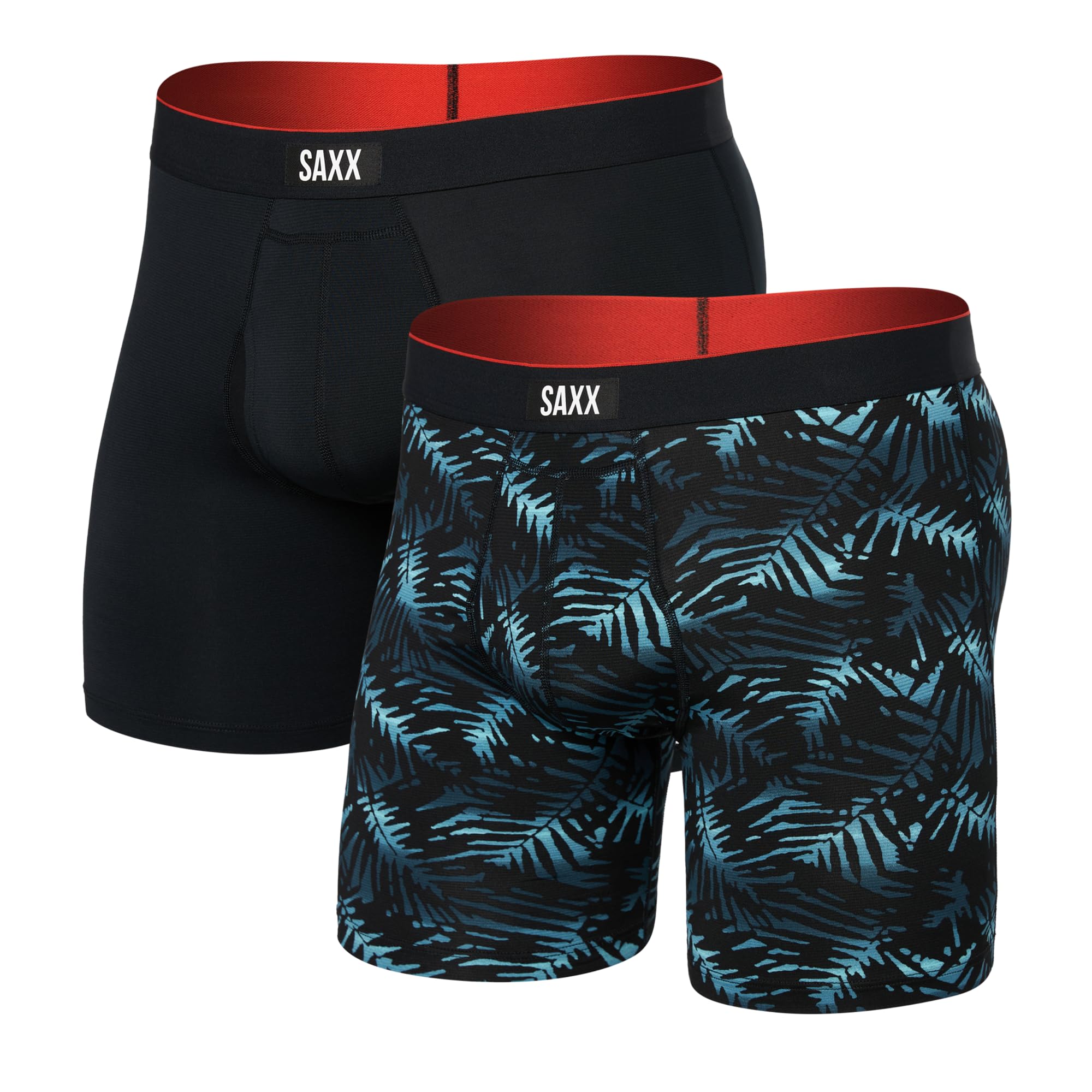 SAXX Underwear Co. Men's Multi-Sport Mesh Boxer Brief Fly 2 Pack