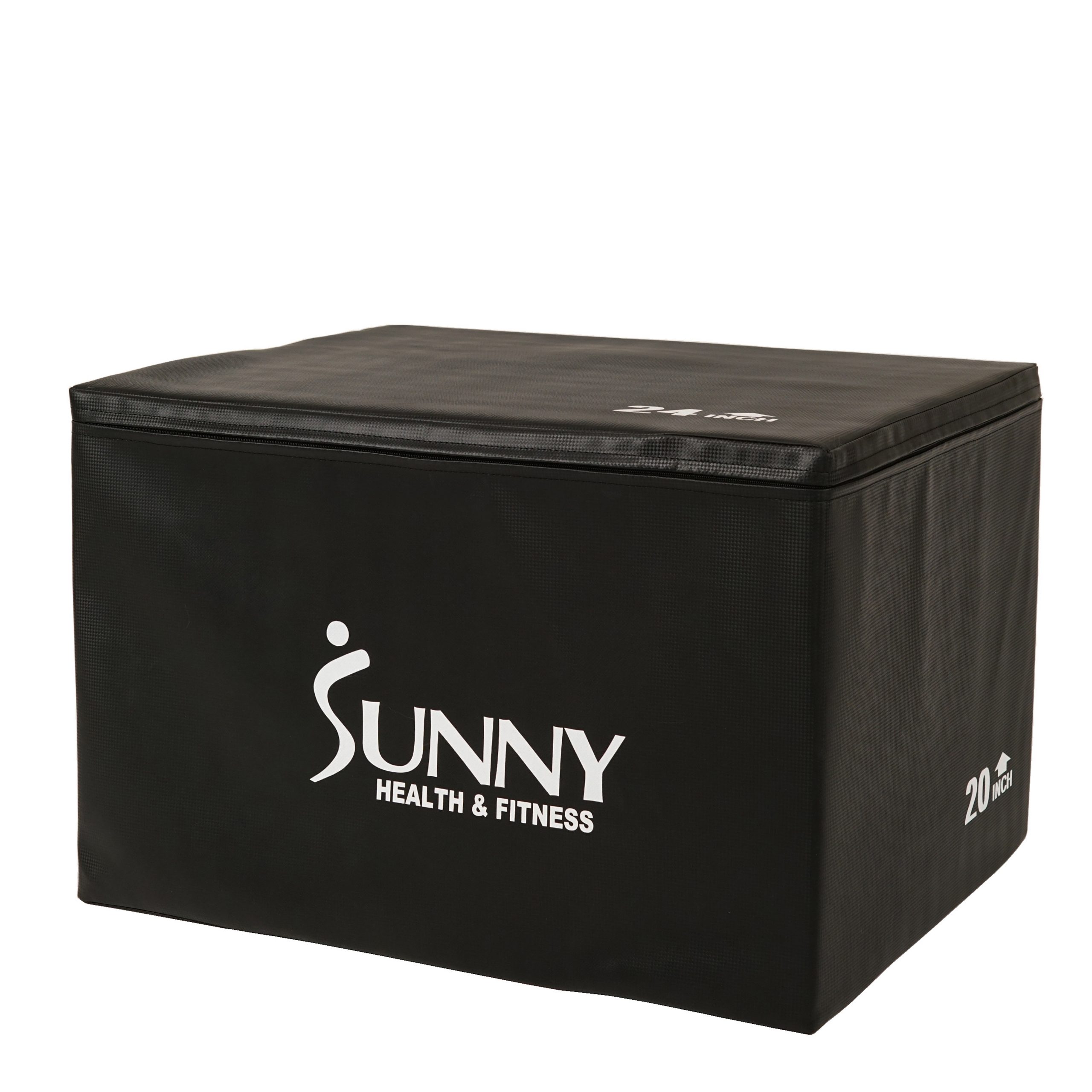 Sunny Health & Fitness 3 in 1 Weighted Pro-Plyo Box 30″ 24″ 20″