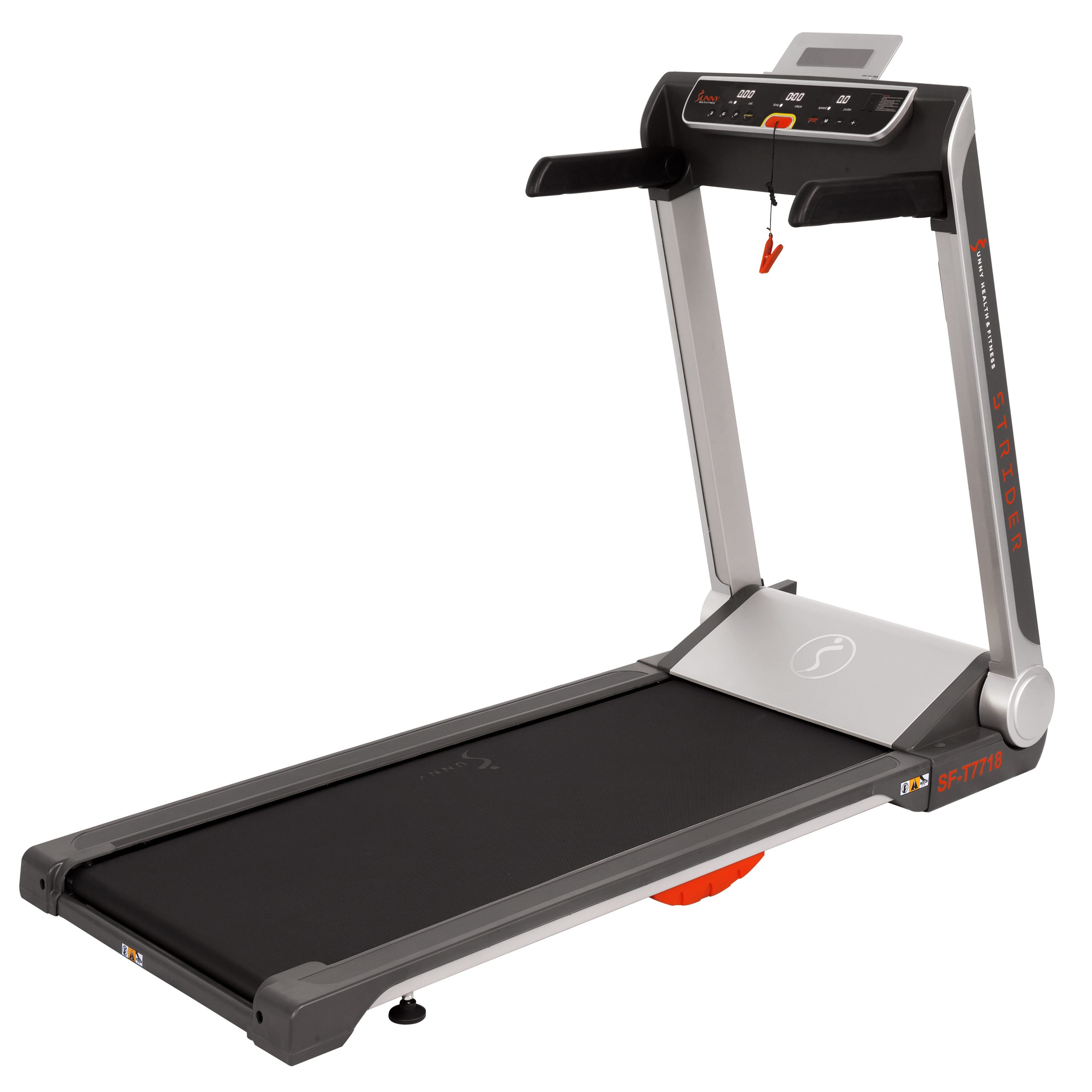 Sunny Health & Fitness Strider Treadmill with 20″ Wide LoPro Deck