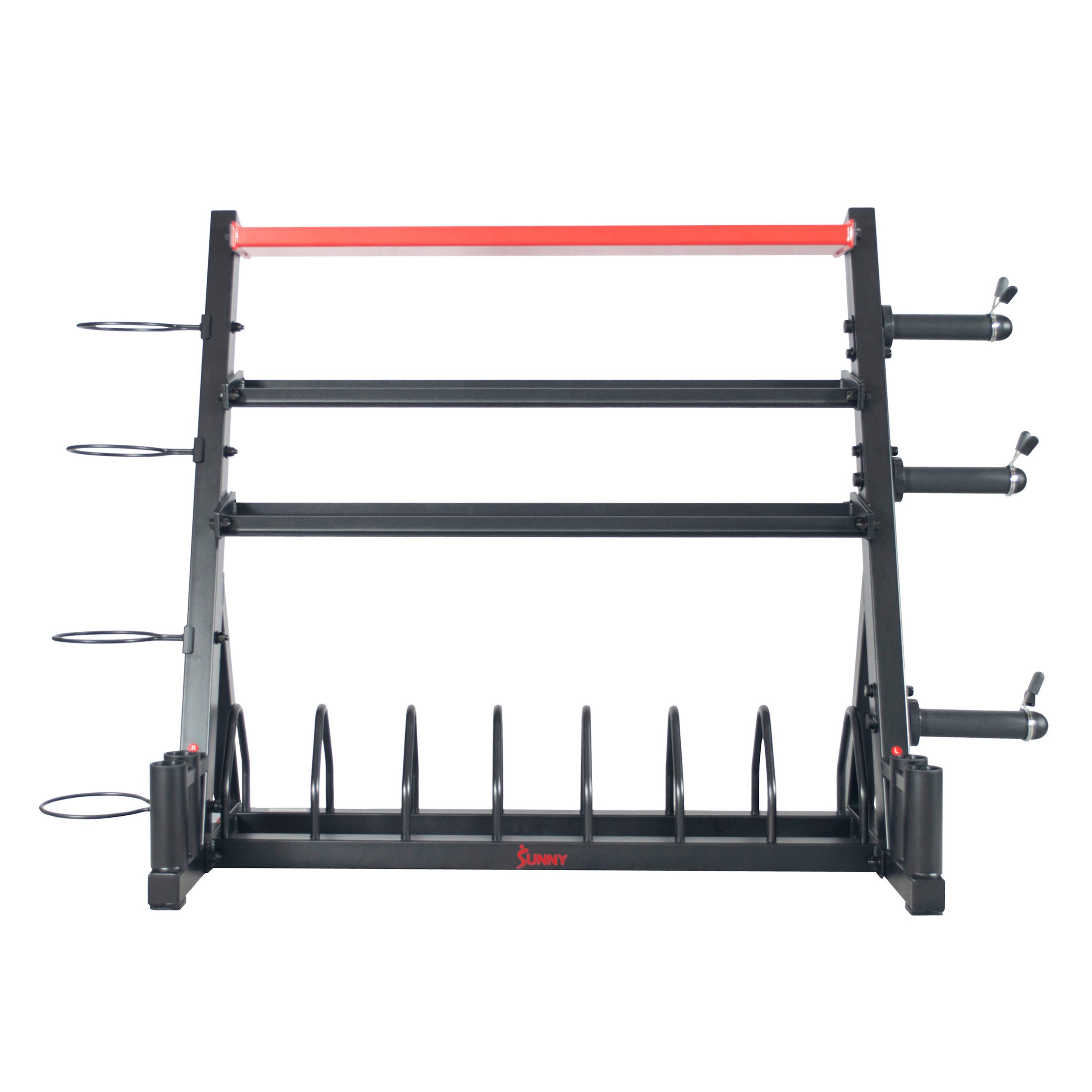 Sunny Health & Fitness All-In-One Weights Storage Rack Stand – SF-XF920025